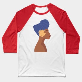 Black woman head wrap Baseball T-Shirt